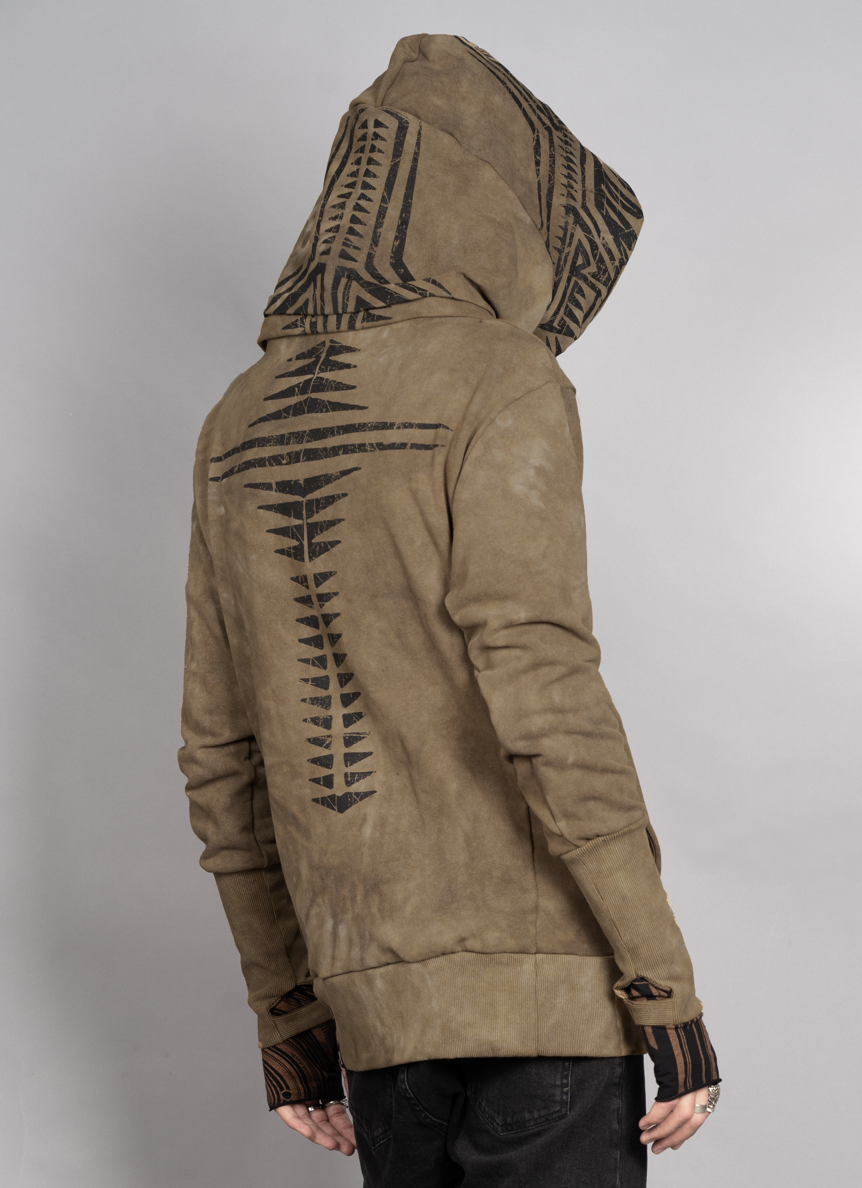 Horizon Wash Olive Men Hood