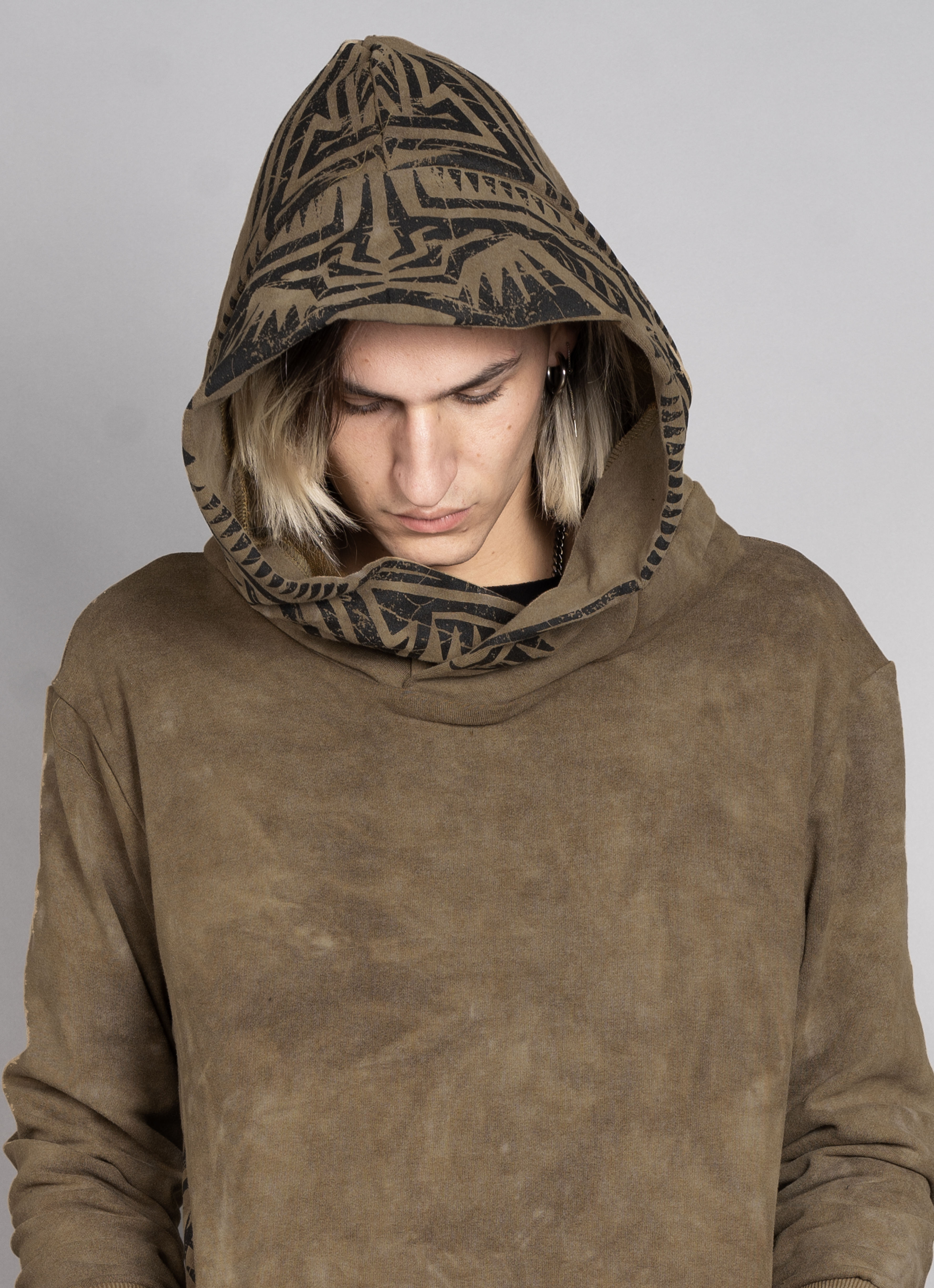 Horizon Wash Olive Men Hood