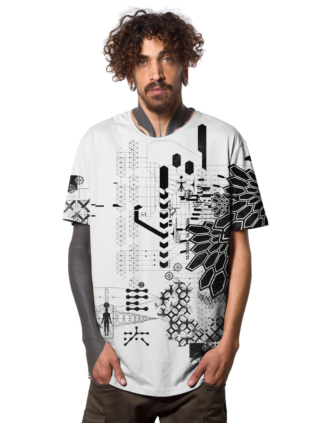 HUMAN MADE MEN T-SHIRT WHITE