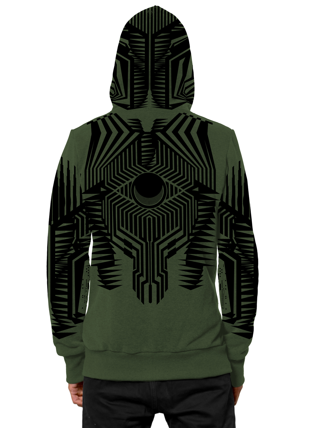 JETT MEN HOOD WITH ZIPPER OLIVE