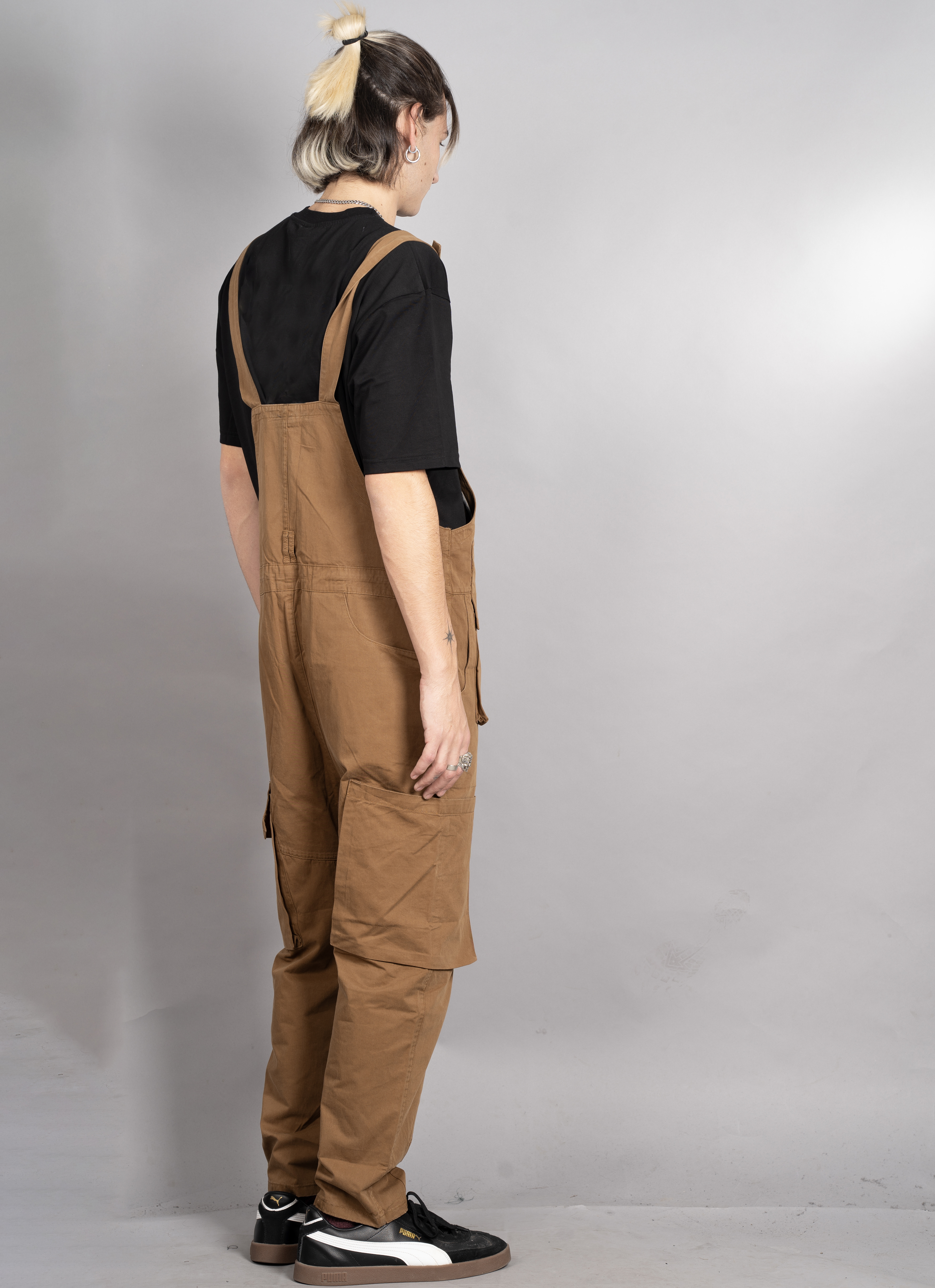 HOKUTO MEN JUMPSUIT BROWN