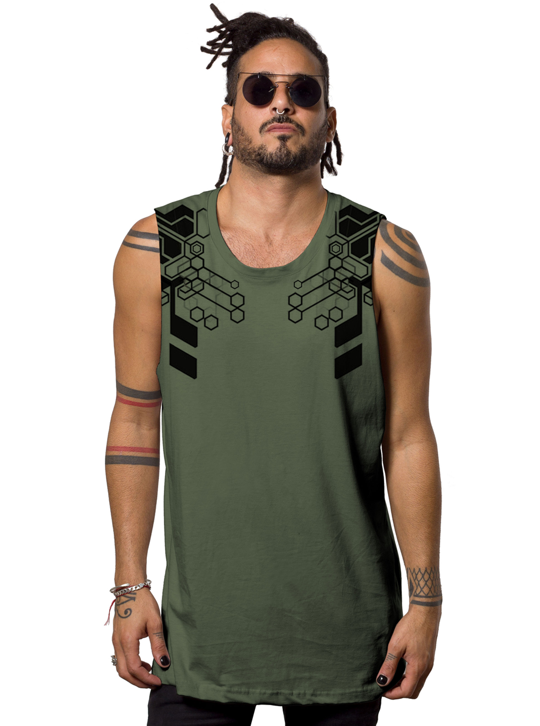 KAITAN OLIVE-MEN TANK TOP