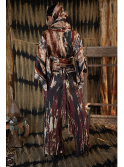 KALLAHARI PANTS  tie-dye red splash