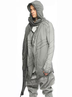 KAPSONLU CARDIGAN GREY