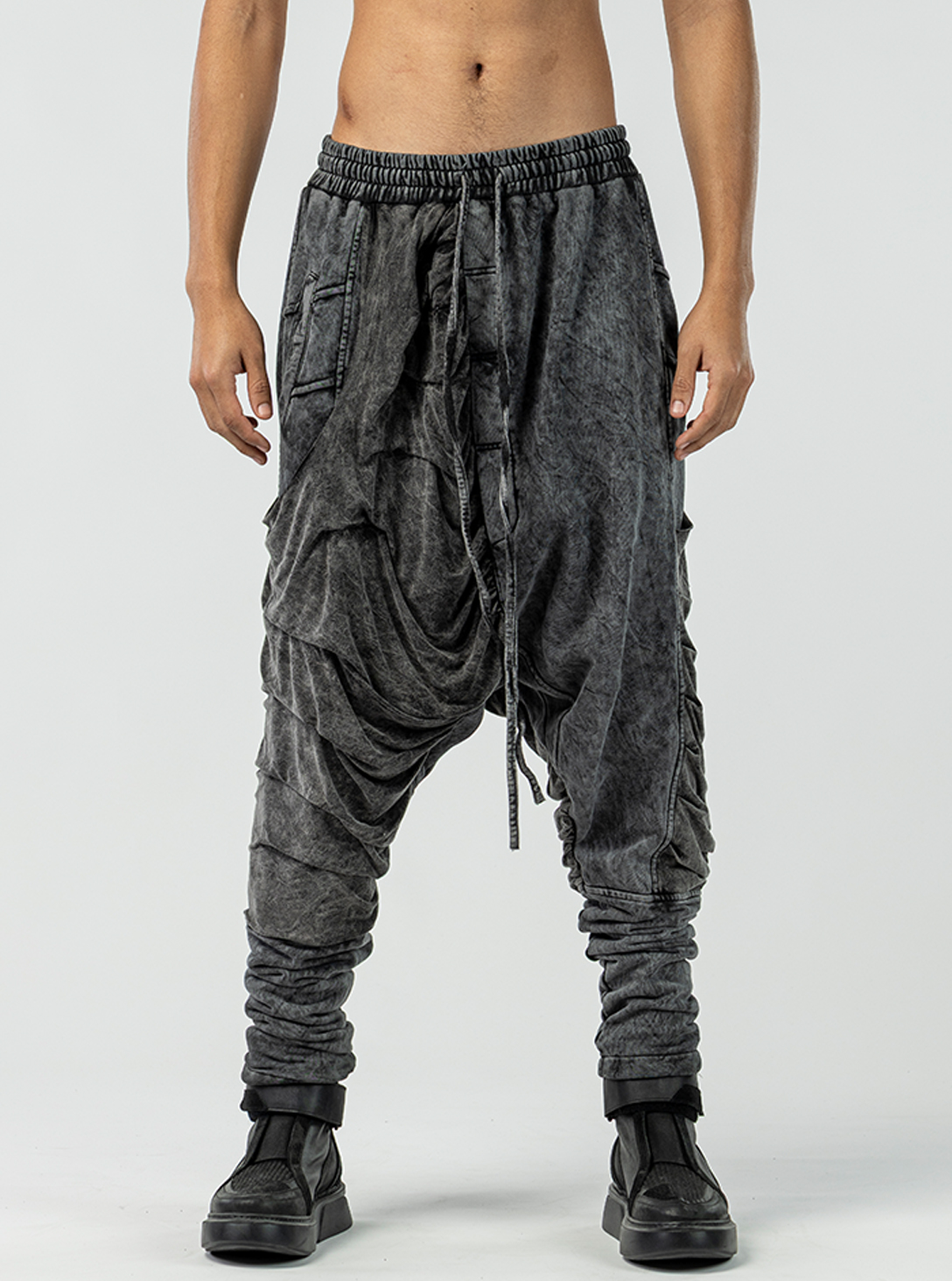 Kaori MEN Pants WASH GREY