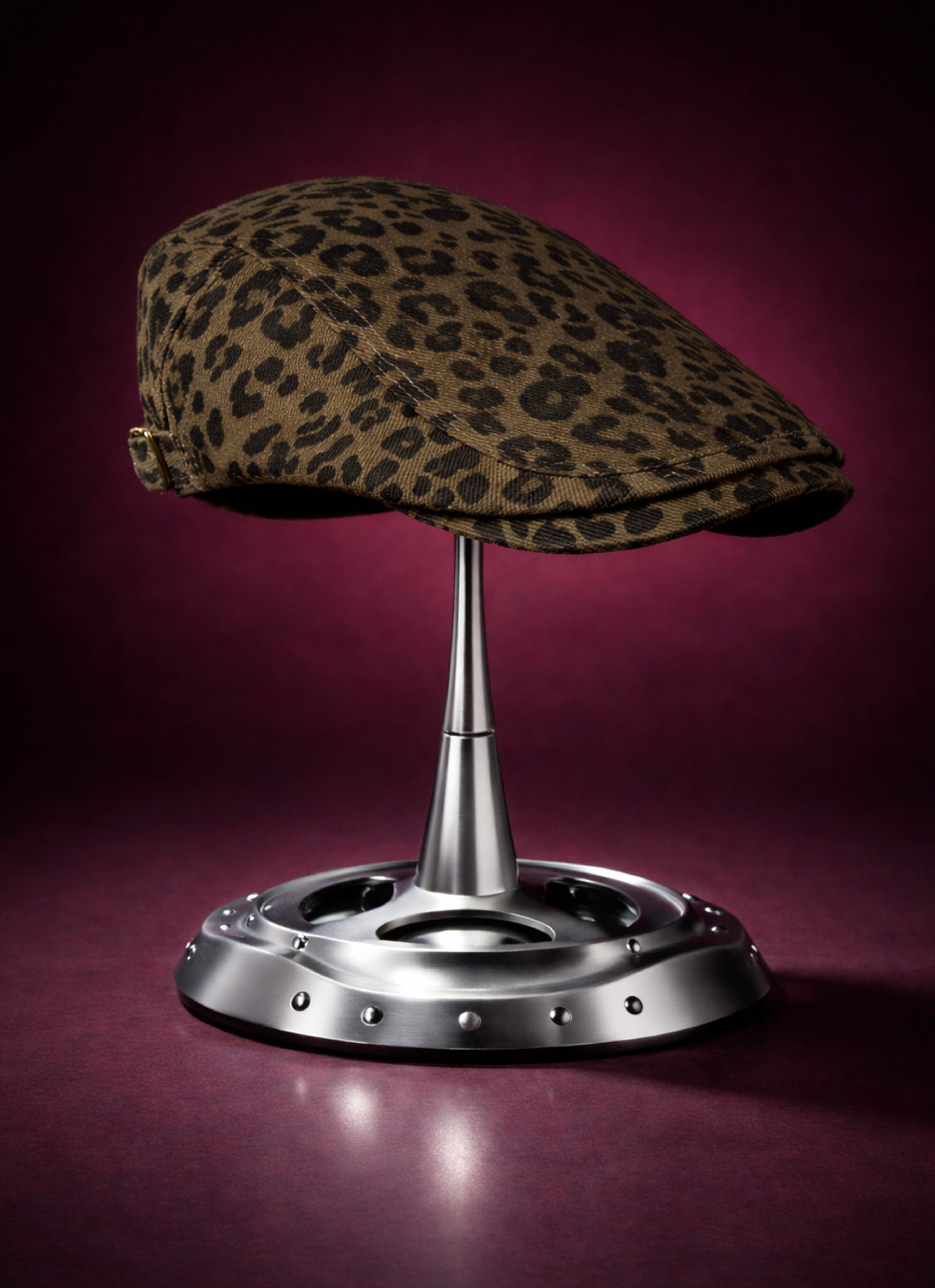 KASKET HAT-LEOPARD SAND