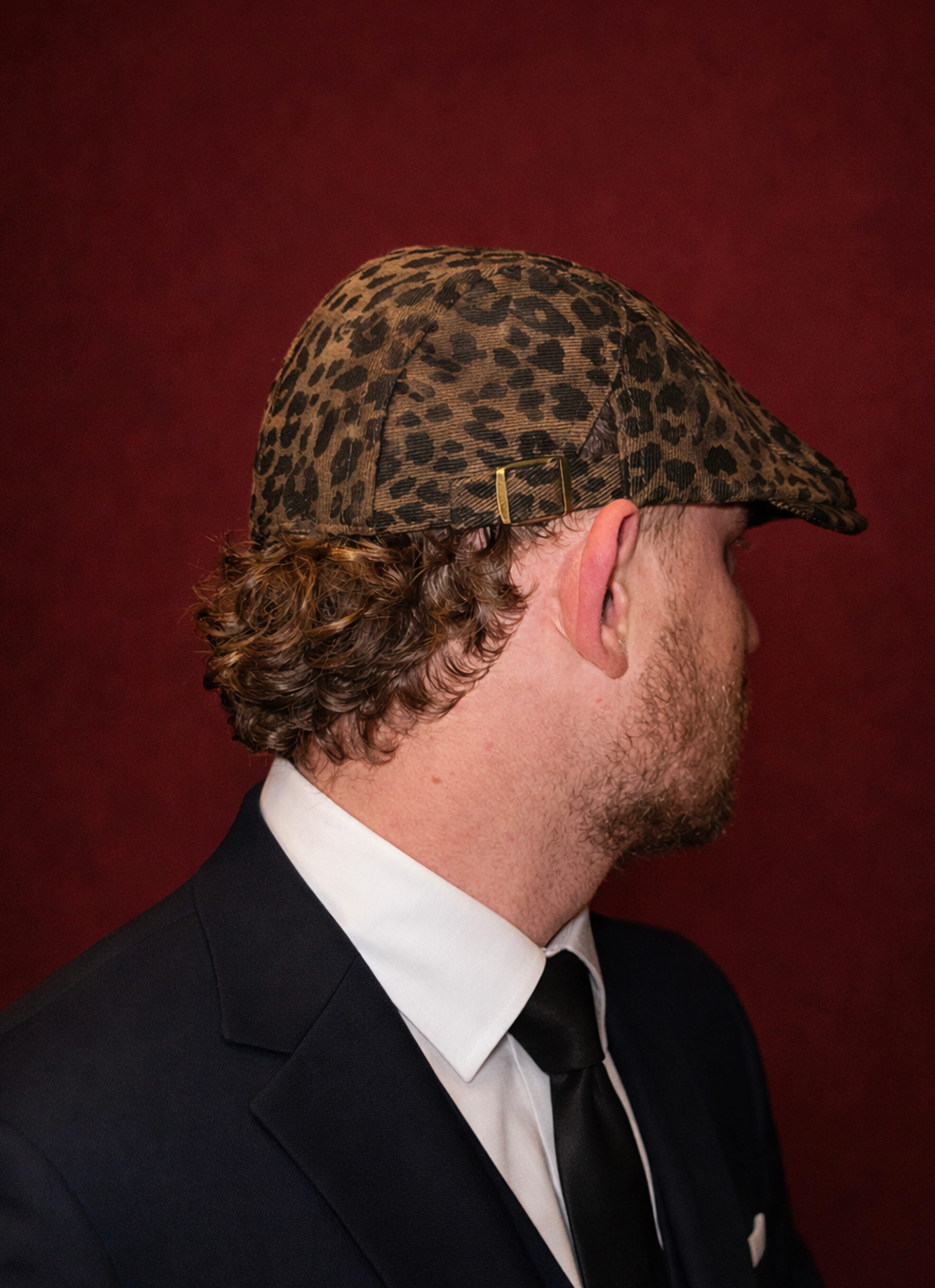 KASKET HAT-LEOPARD SAND
