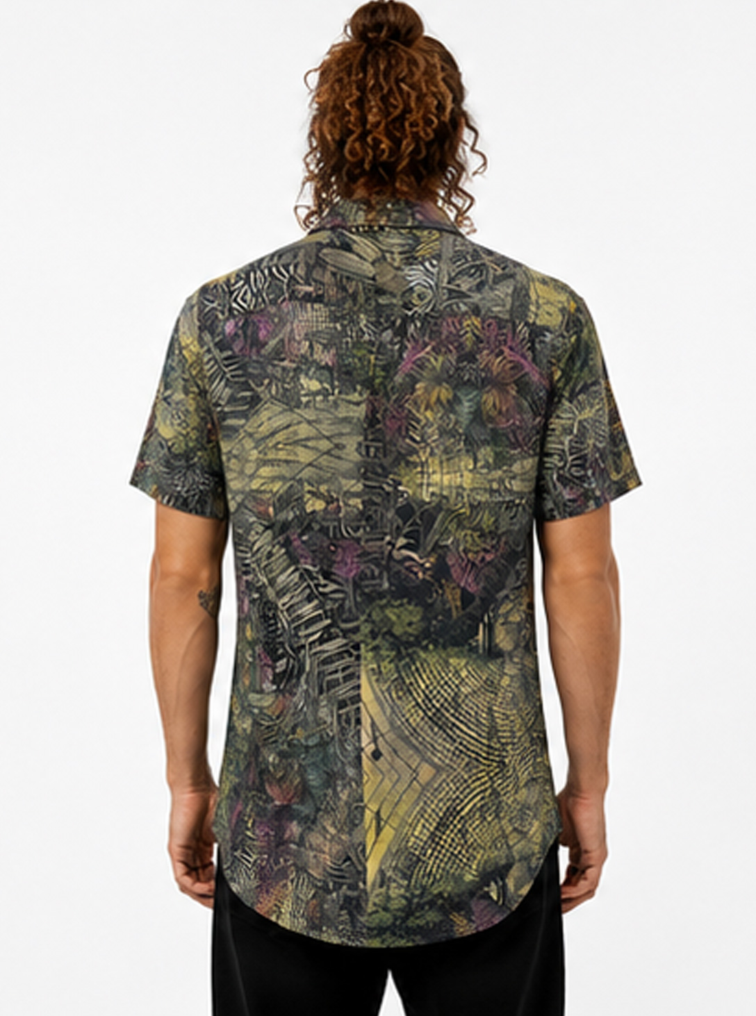LOST PARADISE MEN'S BUTTON SHIRT