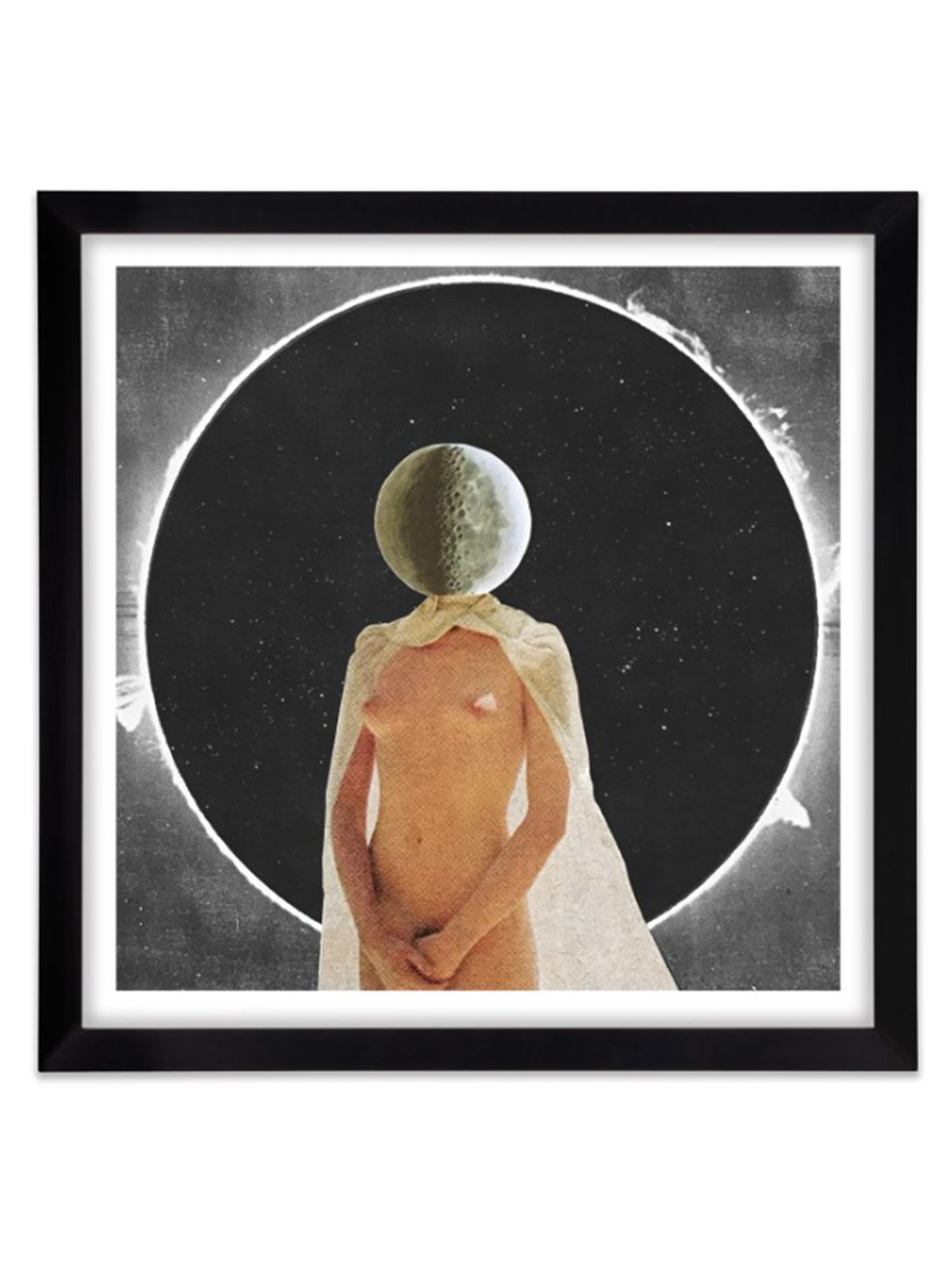 LUNAR ECLIPSE FRAMED 25X25