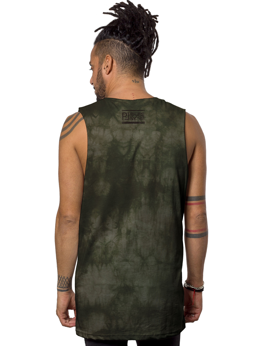 MAKOO OLIVE WASH MEN TANK TOP