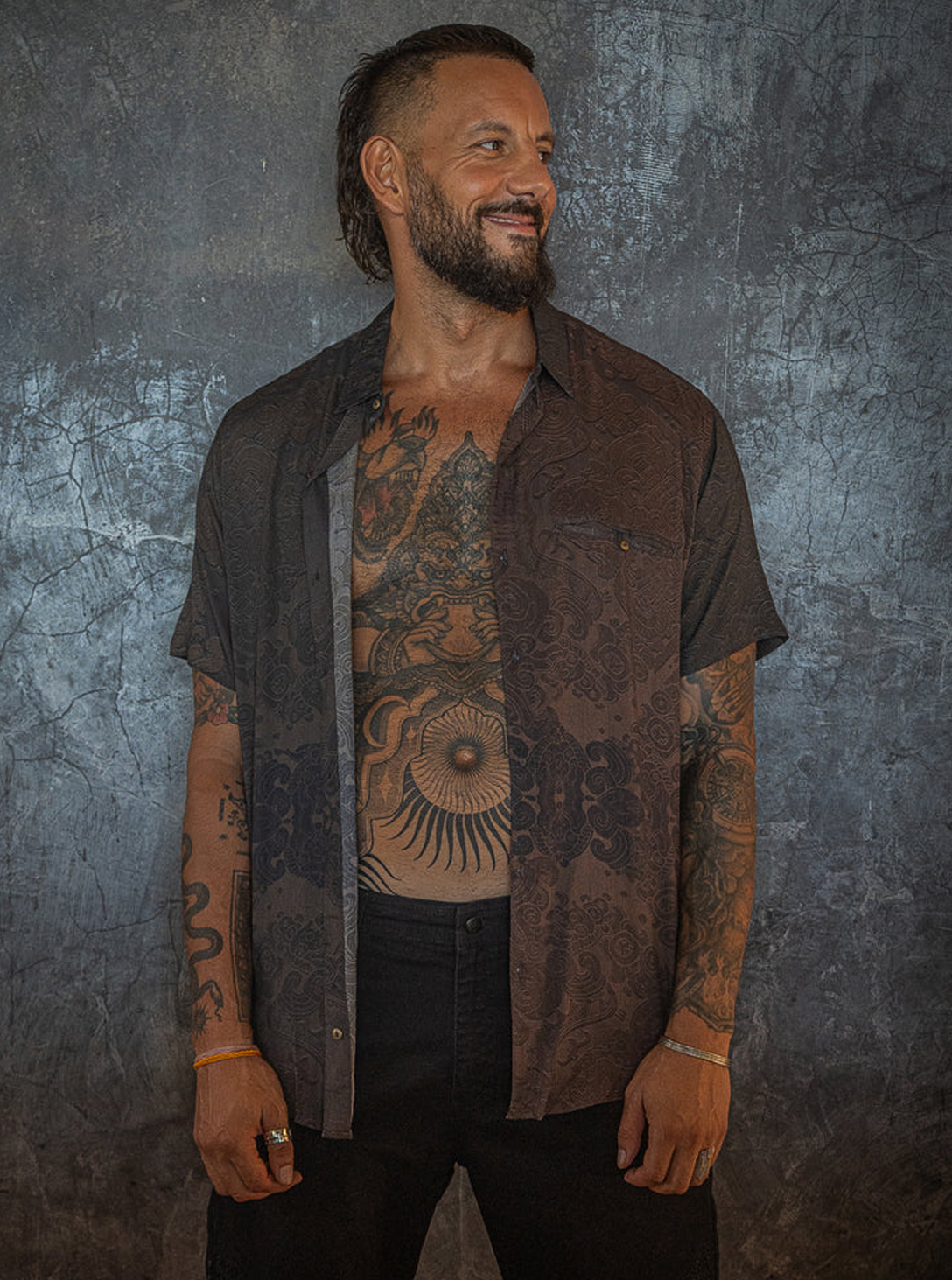 YACXI BAMBOO SHIRT MAYAN CODEX