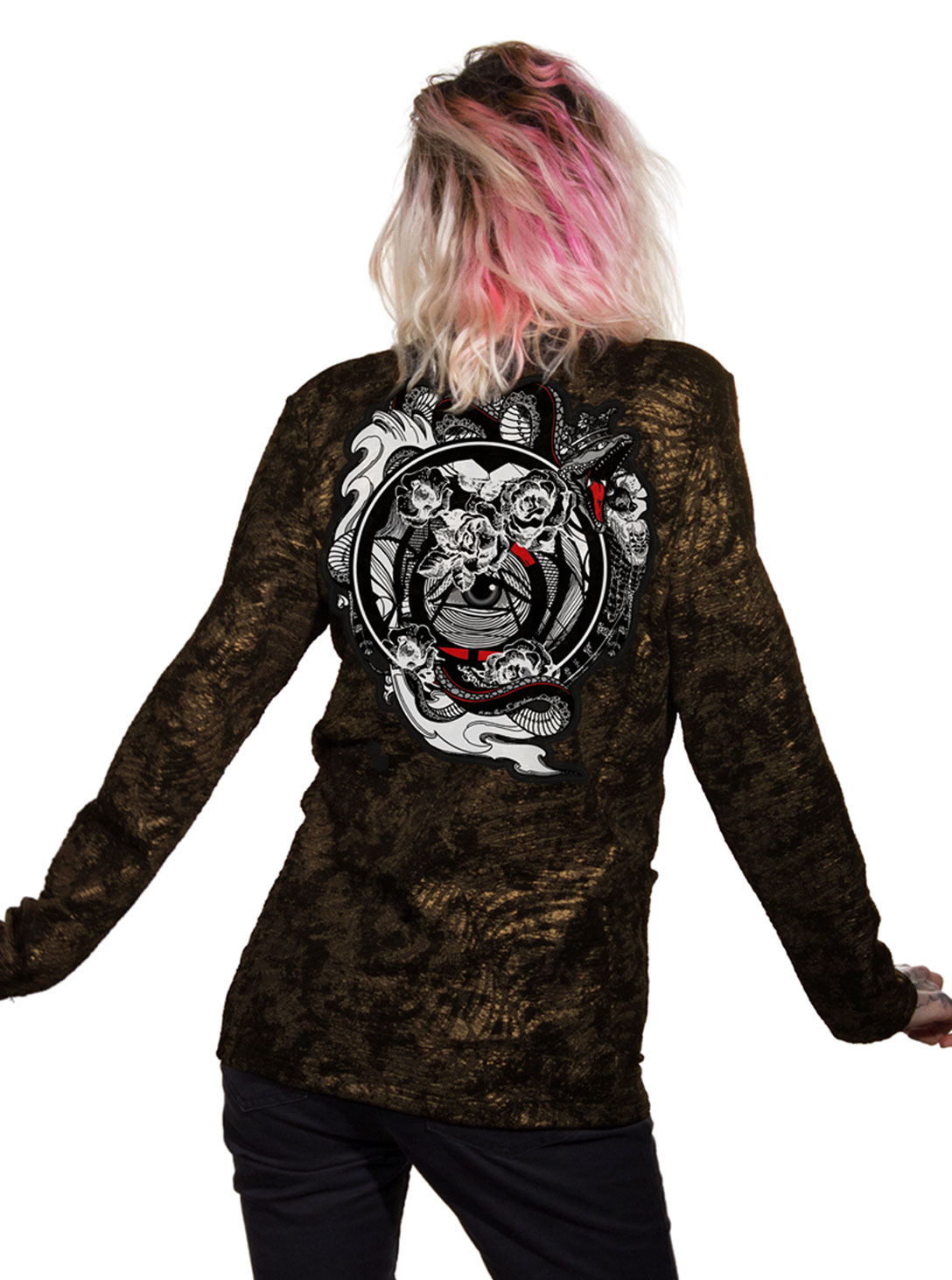 MERAVING JACKET BLACK GOLD