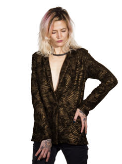 MERAVING JACKET BLACK GOLD