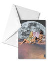 MOON BATHING POSTCARD