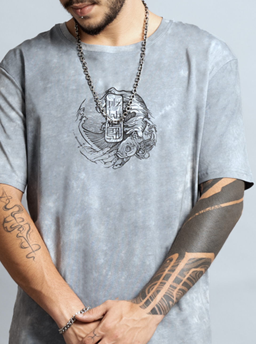 Mushi Master T-SHIRT TD Grey 