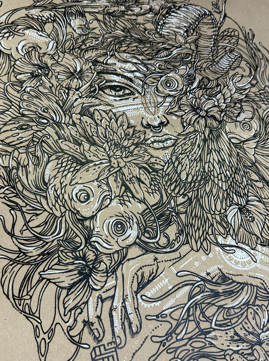 MUSHI MASTER HAND MADE PRINT 