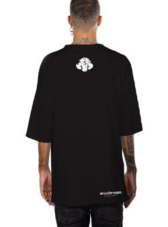 MUSHROOM PROJECT MEN OVERSIZE T-SHIRT BLACK