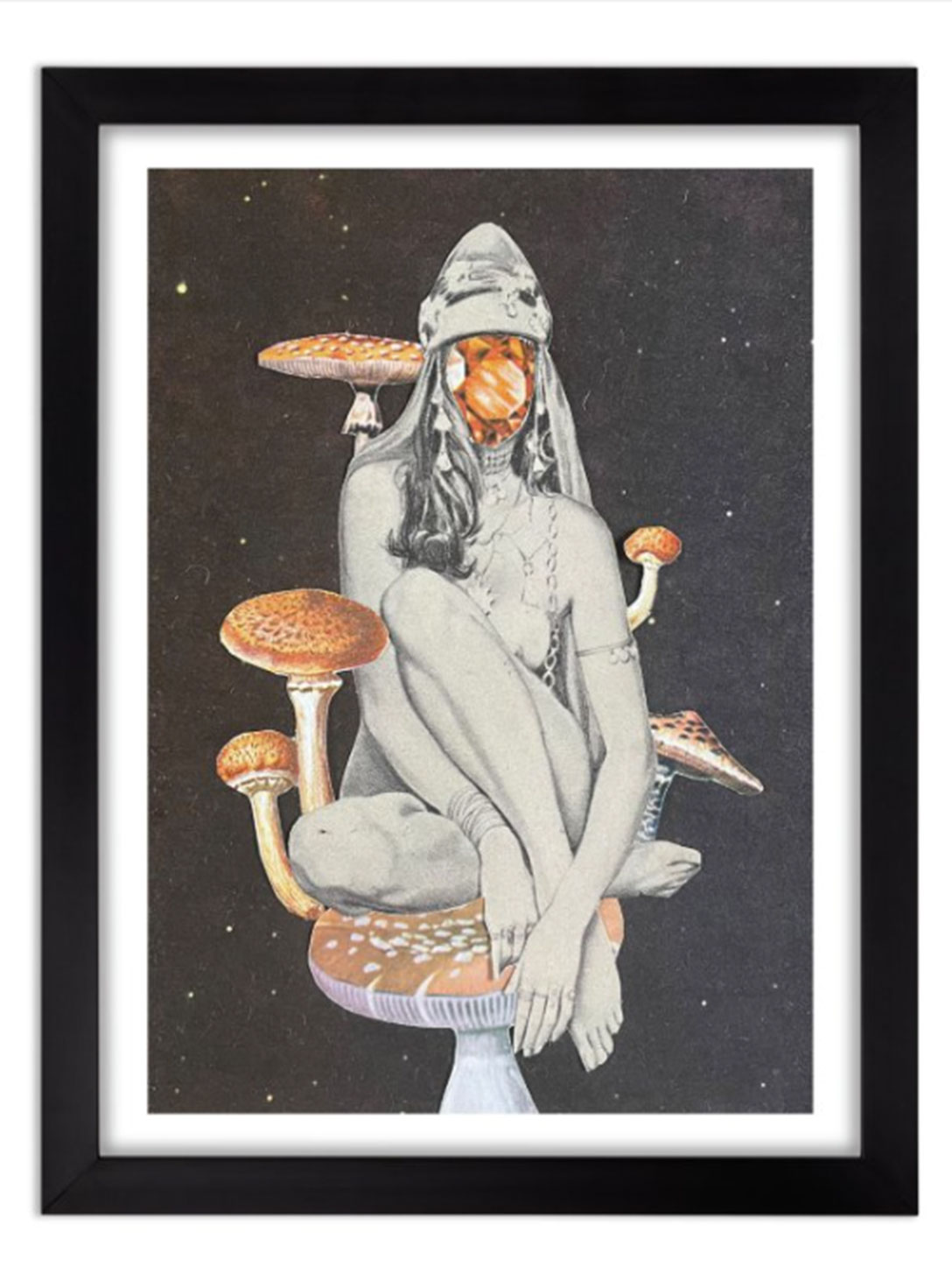 MYCELIUM QUEEN FRAMED A4