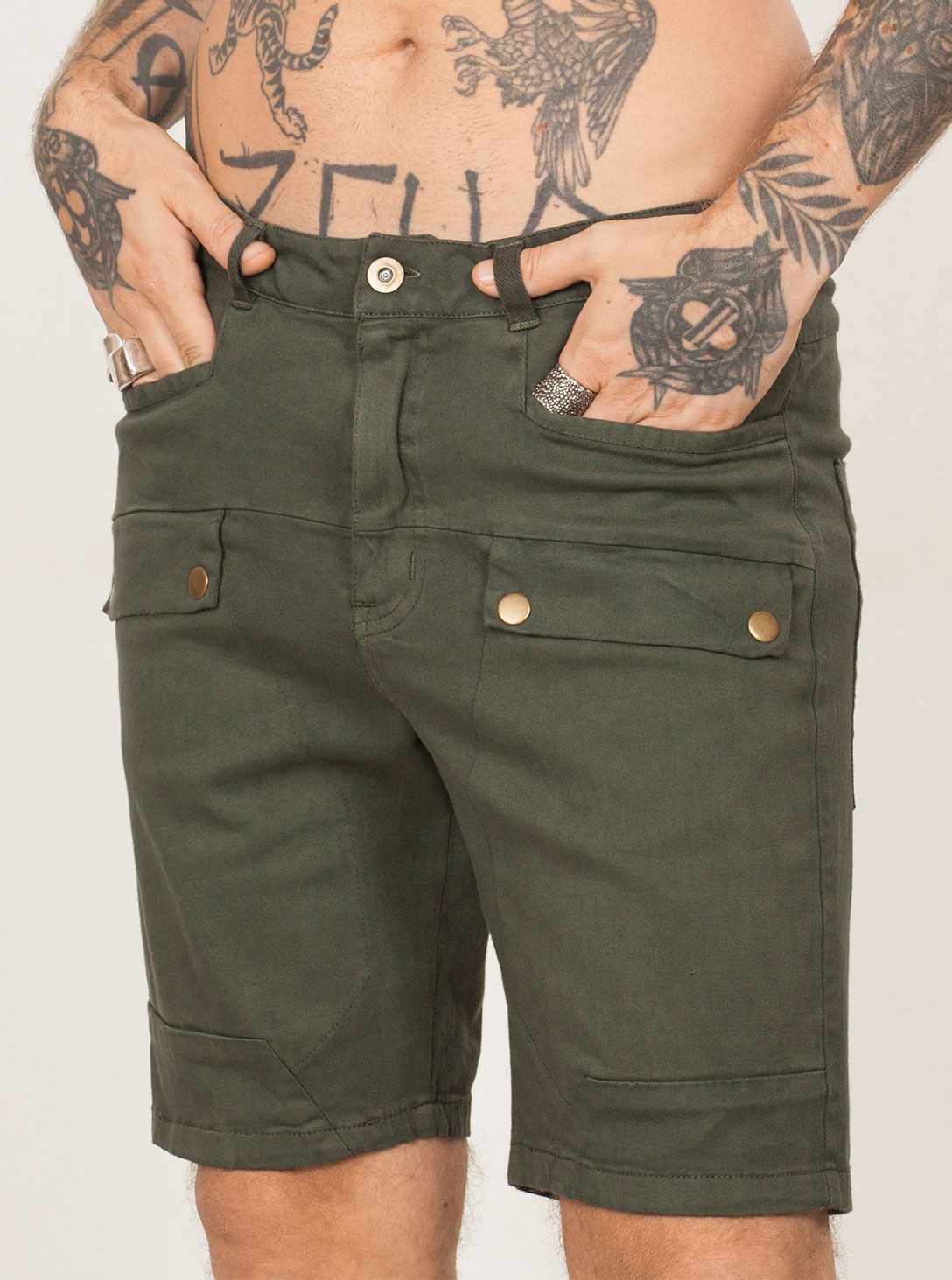 N84 SHORT WASH OLIVE