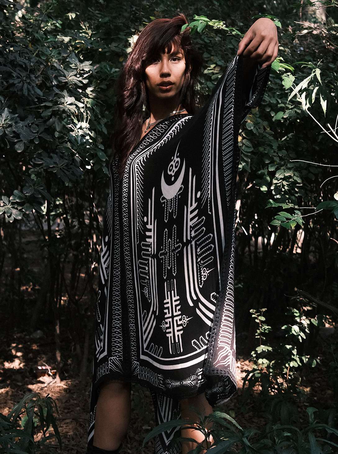 NABU KAFTAN BLACK&WHITE WOMEN