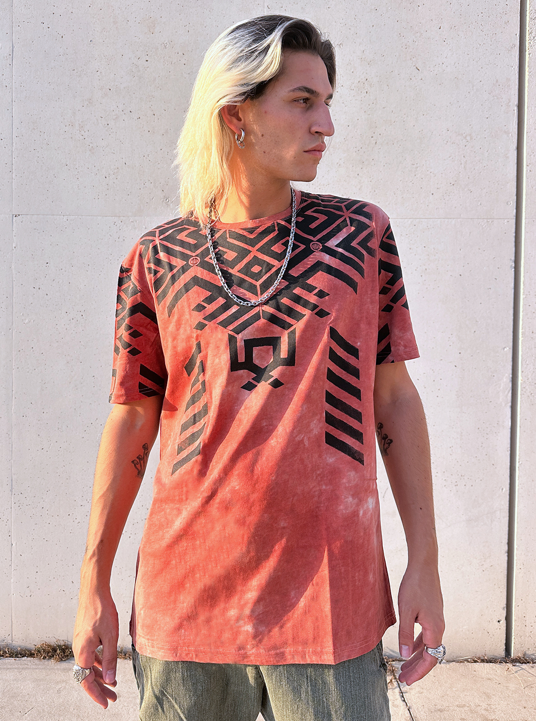 NAMELESS T-SHIRT ORANGE TIE DYE