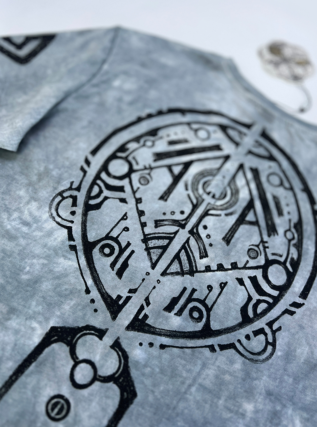 Nazu T-SHIRT Grey TIE DYE