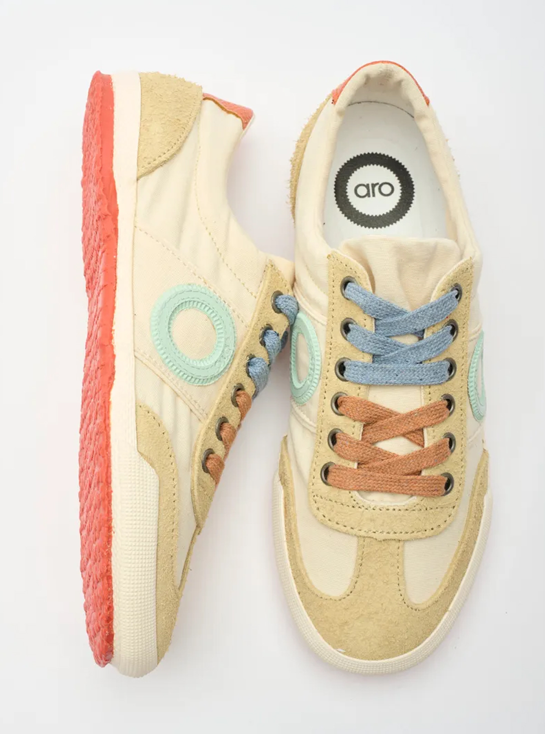  MAY WOMEM'S CANVAS sneakers NUDE