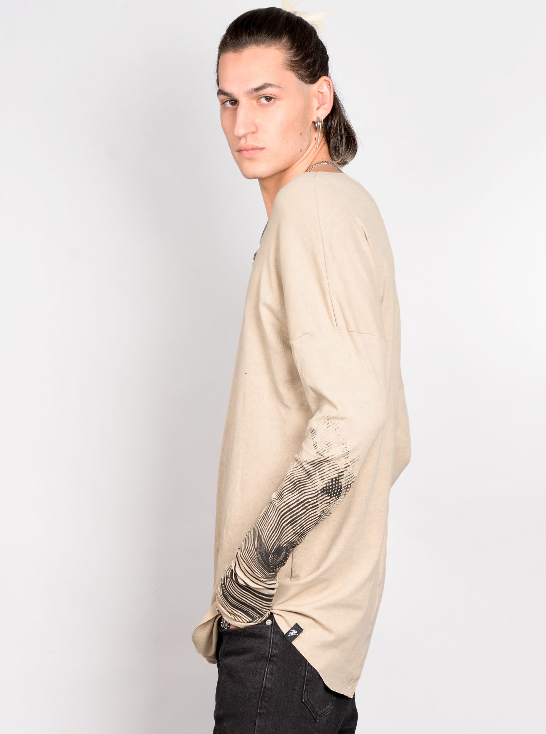 Okinami MEN'S LONG SHIRT Beige