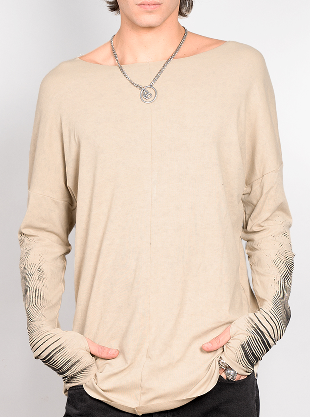Okinami MEN'S LONG SHIRT Beige