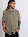 OR BUTTON SHIRT GREEN WASH