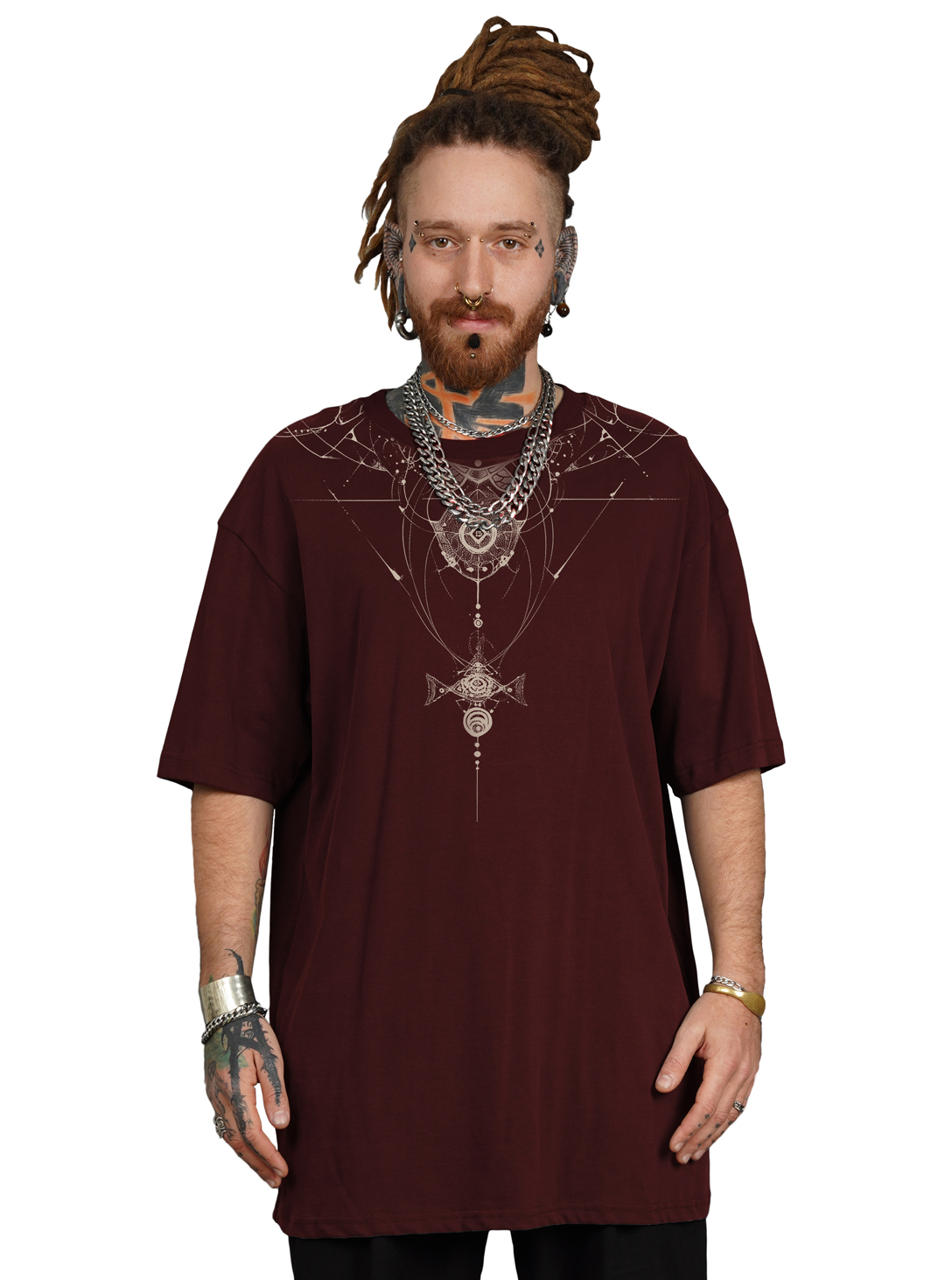 ORNAMENT OVERSIZE BORDEAUX