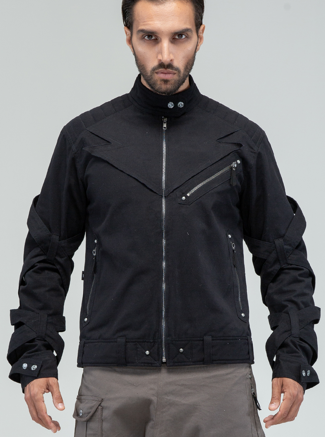 Otto-Man Biker Jacket BLACK