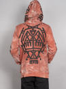 PALEO MEN HOOD-RED TIE DYE