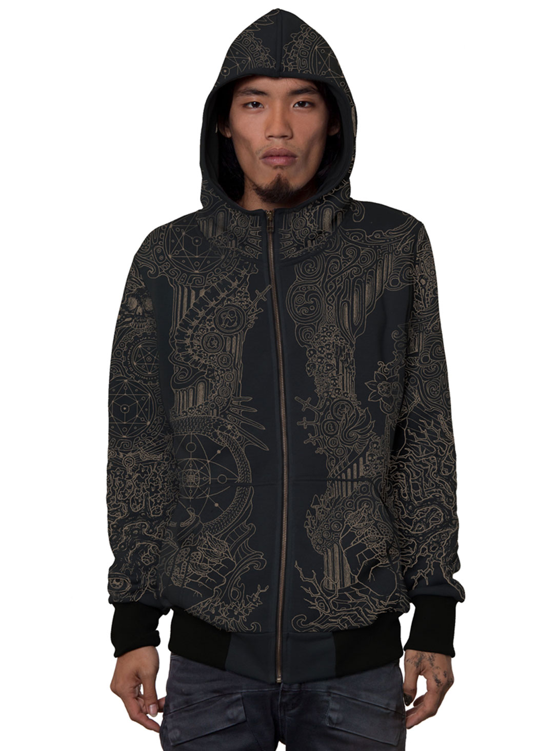 PERSEPHONE MEN HOOD BLACK