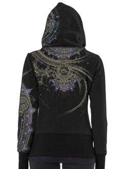 Portal Black women's hoodie