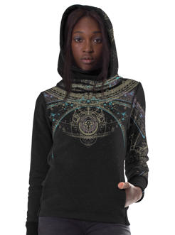 Portal Black women's hoodie