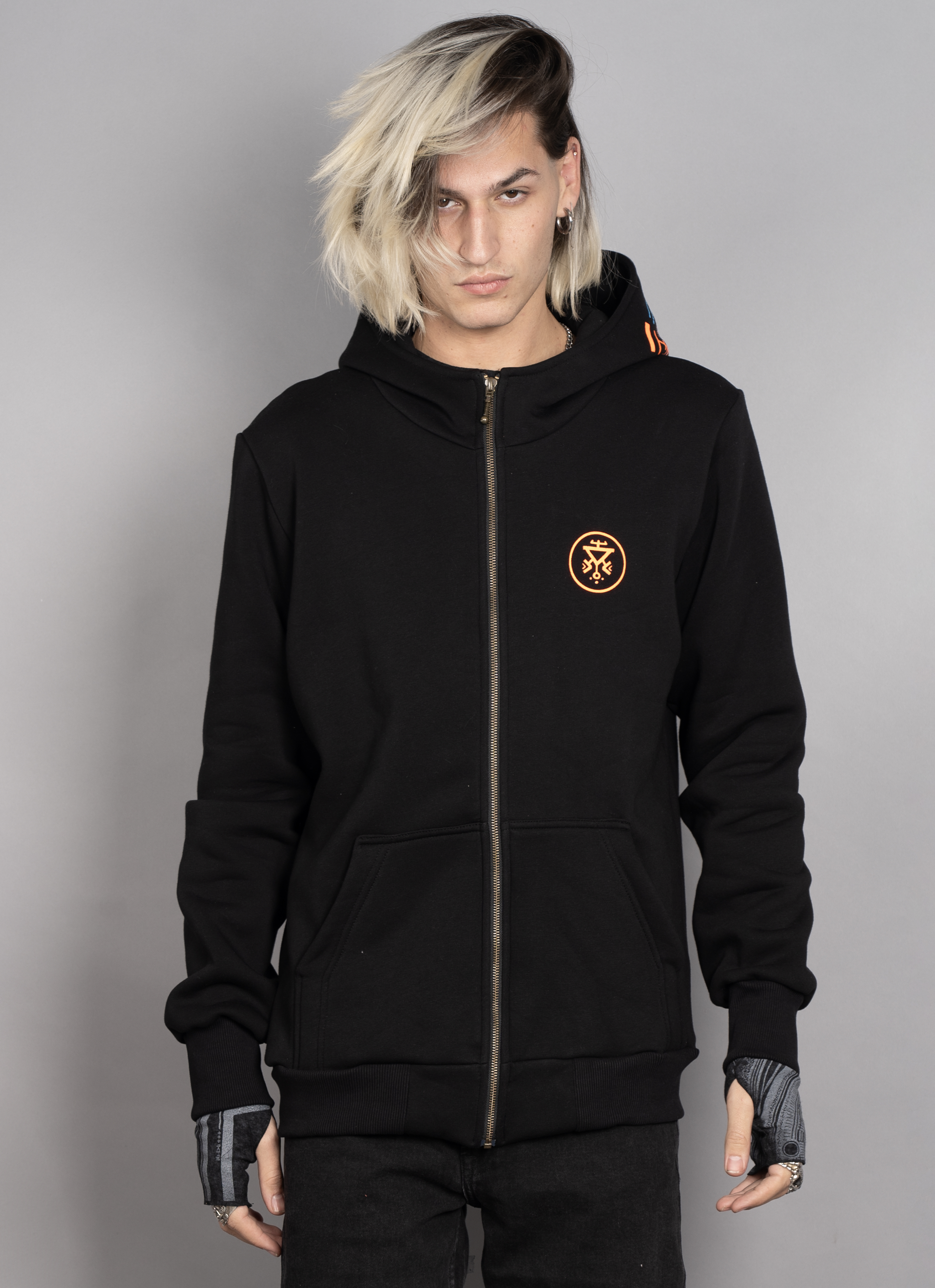 psychotoad MEN HOOD black