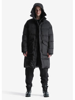 LONG PUFFER COAT BLACK