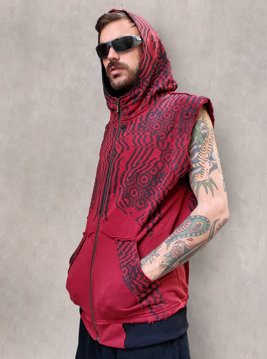 ICHI MEN VEST RED