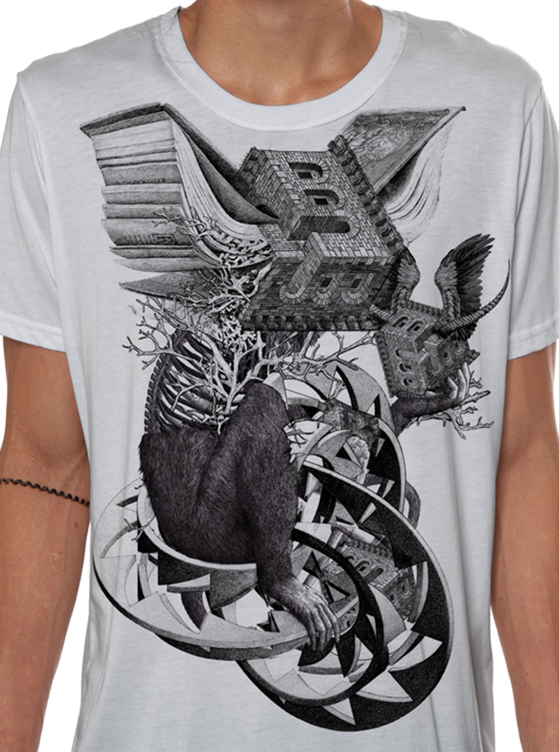 RED FOREST SHIRT WHITE