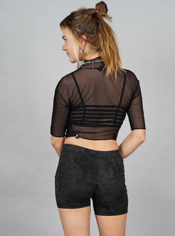 REPTILIA SHORTS BLACK