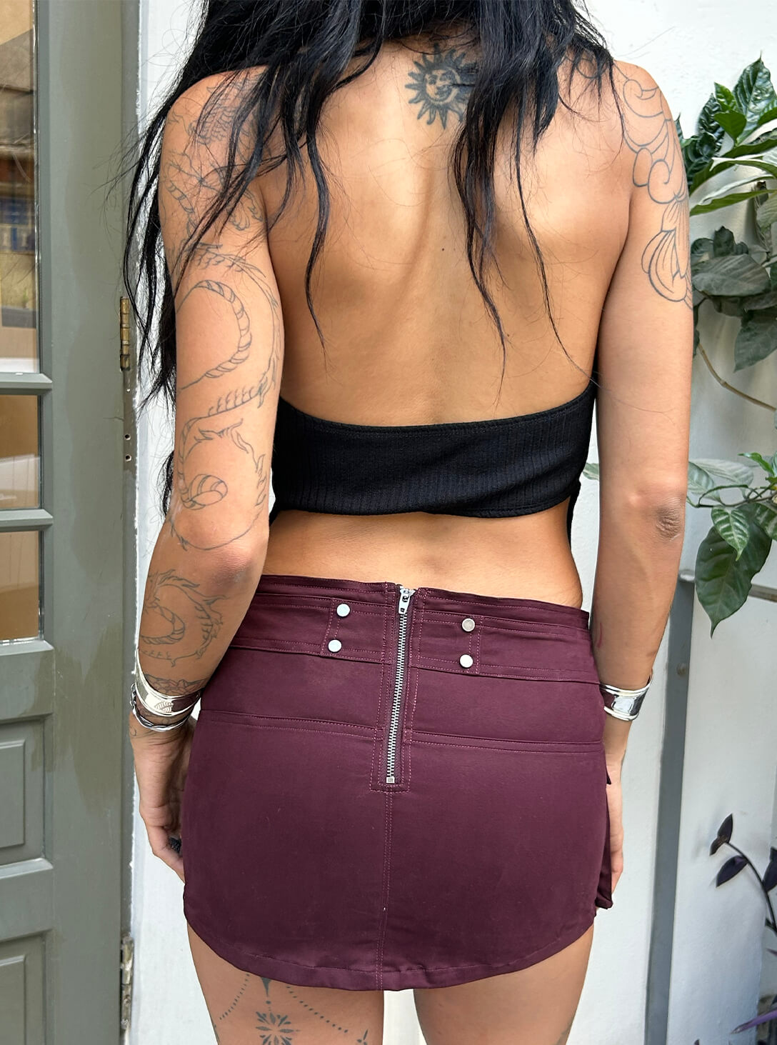 RINGLET WOMEN'S TOP OPEN BACK BLACK