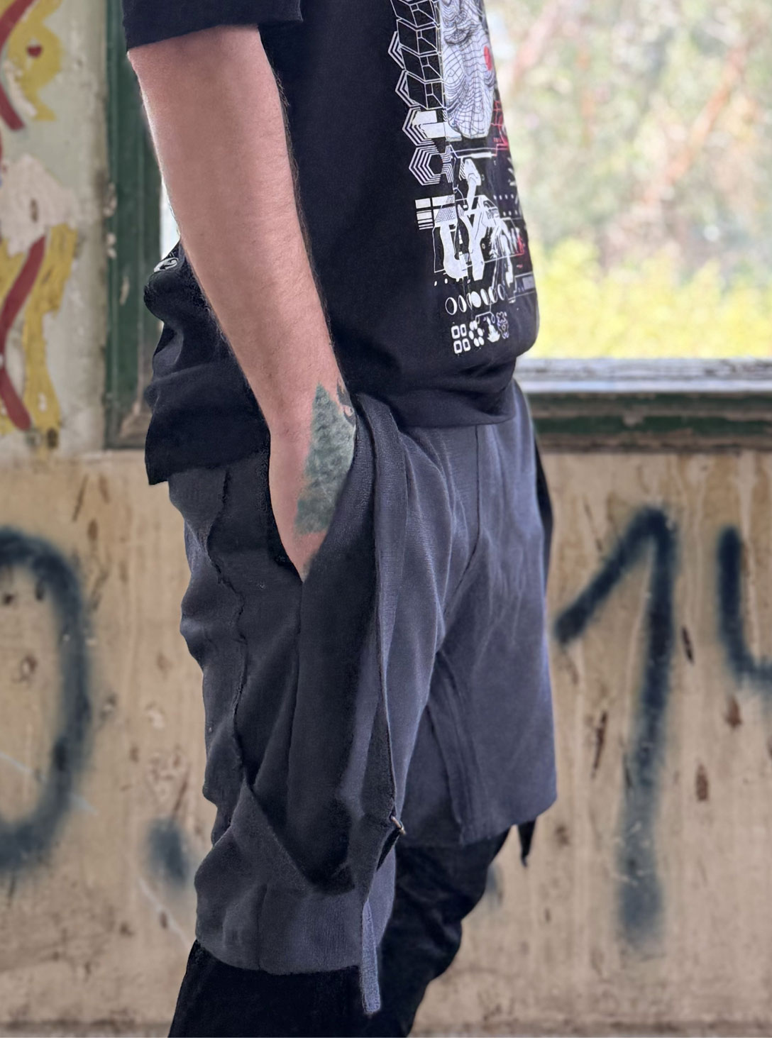 RUQ Short Men Pants GREY  