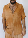 BUTTON SHIRT-RUST TIE DYE