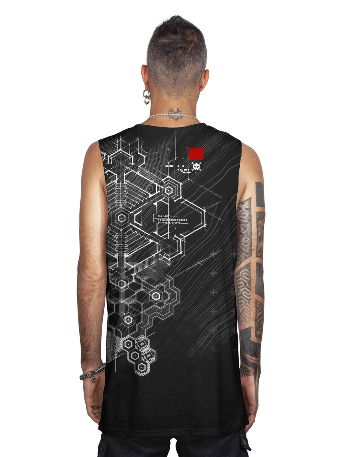 RYOMA MEN'S TANK TOP-BLACK