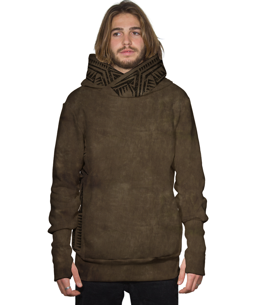 Horizon Wash Olive Men Hood