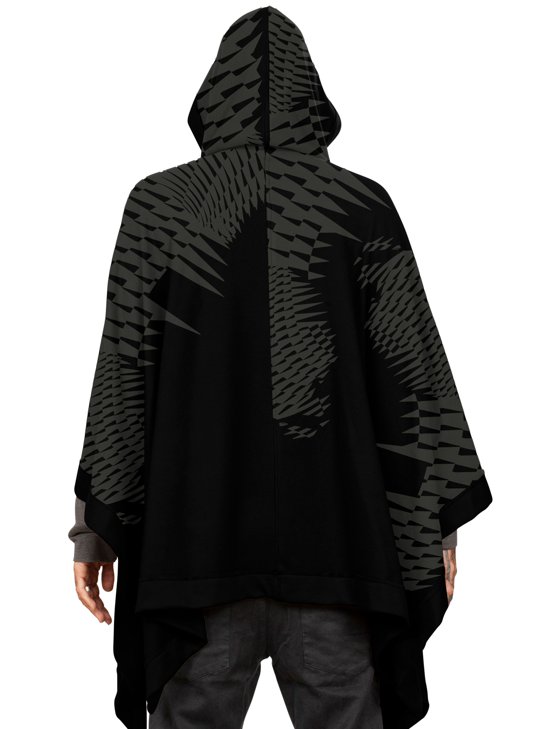 SAJAX PONCHO BLACK