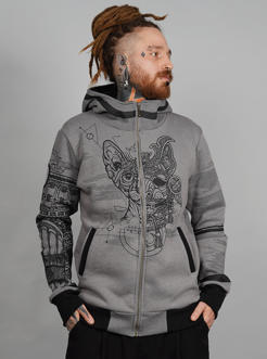 Samurai Cat Grey MOULINE