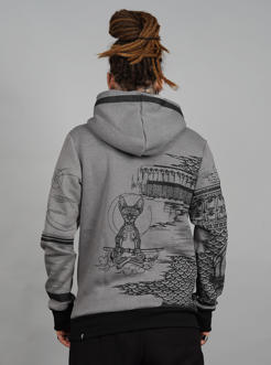 Samurai Cat Grey MOULINE