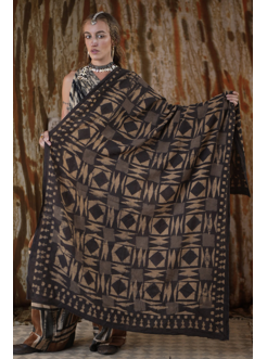 SARONG mosaic coffee-grey